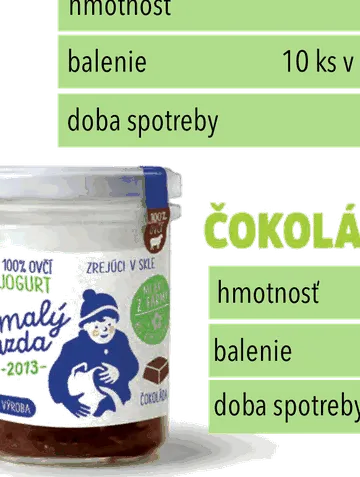 Ovčí jogurt zrejúci v skle